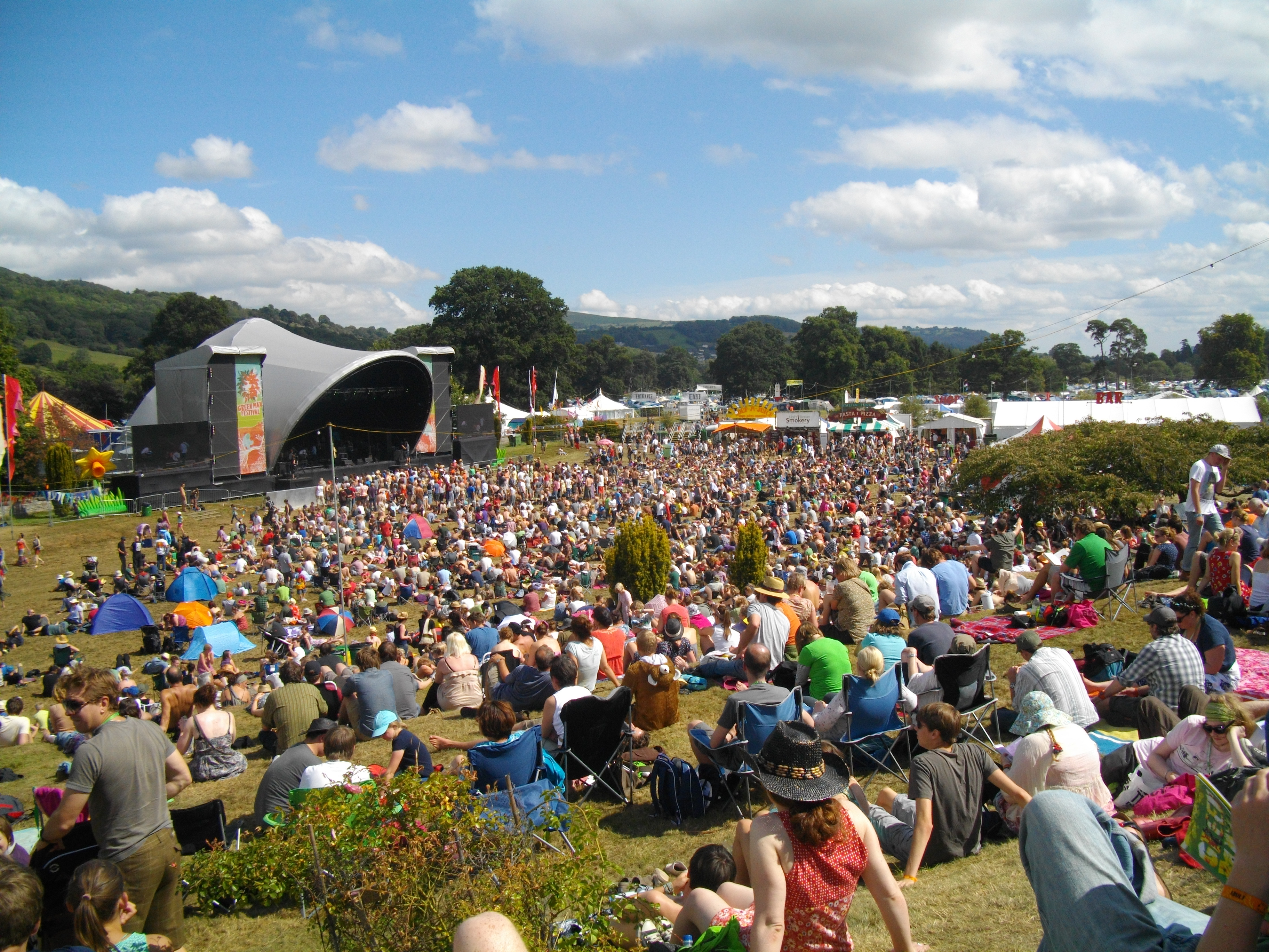 Busy Main Arena - Green Man Festival 2011